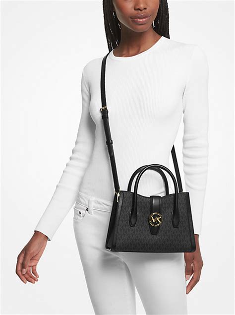 michael kors gabby medium logo satchel|Gabby Small Satchel .